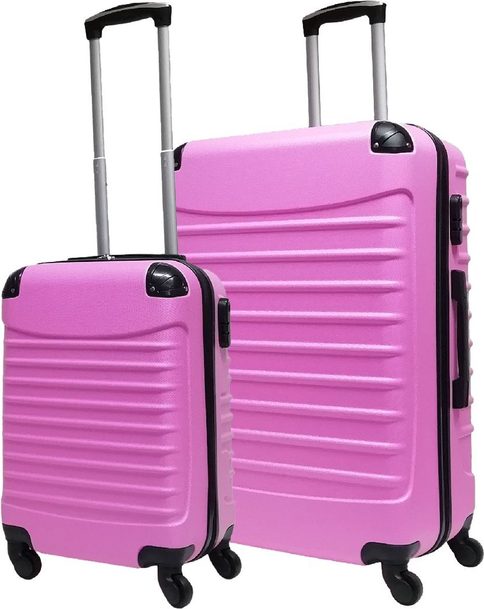 Quadrant 2 delige ABS Kofferset (XL + S) - Roze