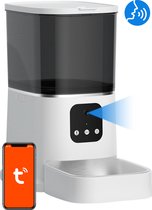 Nuvance - Automatische Voerbak Kat en Hond – 6 Liter Voerinhoud – Voerautomaat met App en HD Camera - Voerautomaat - Voerdispenser