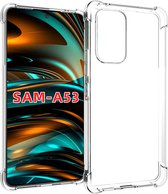 Geschikt voor Samsung Galaxy A53 5G Hoesje - Siliconen - A53 5G Hoesje Transparant Shock Proof Case