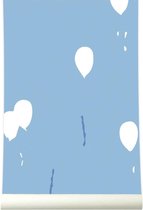 Roomblush - Behang Animals in Frames - Lichtblauw - Vliesbehang - 200cm x 285cm