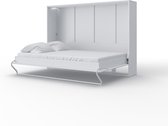 Maxima House - INVENTO 04 Elegance - Horizontaal Vouwbed - Logeerbed - Opklapbed - Bedkast - Mat Wit - 200x140 cm