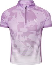 Dare2B, Go Faster II Kinder fietsshirt, sneldrogend + halve rits, Licht Paars, Maat 128