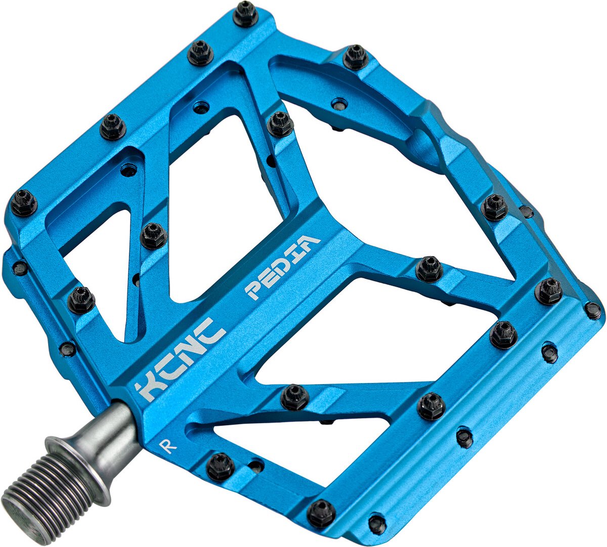 KCNC Pedia 2 Slim Fat pedalen voor MTB/BMX, blauw