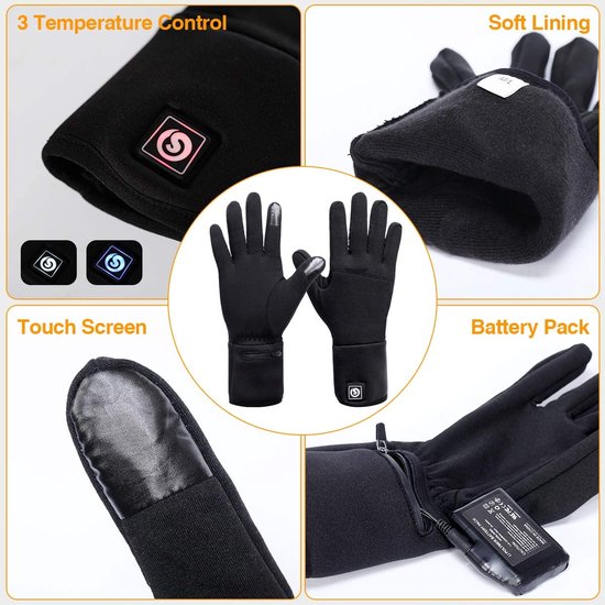 Elektrisch Verwarmde Handschoenen - Oplaadbare Handwarmer - Inclusief  Oplader -... | bol.com