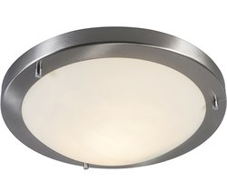 QAZQA yuma - Moderne LED Smart Plafondlamp incl. wifi voor buiten - 1 lichts - Ø 310 mm - Staal - Buitenverlichting