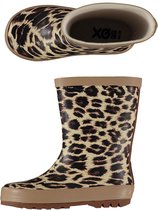 XQ Footwear - Regenlaarzen - Panterprint - Kids - Camel - Maat 29/30