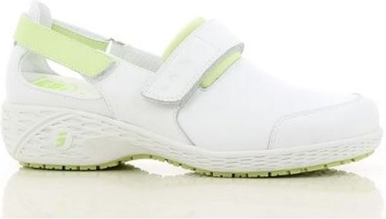 Safety Jogger Oxypas Sandaal SAMANTHA OB –  Slipvast SRC – ESD - Lichtgroen, Maat 41