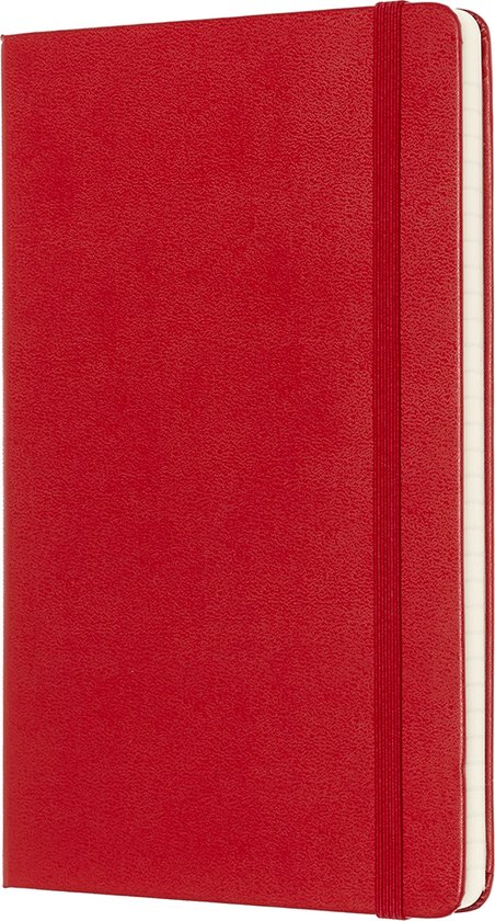 Moleskine Classic Notitieboek - Large - Hardcover - Gelinieerd - Rood - Moleskine