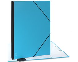 ACROPAQ Tekenmap A2 – 52 x 72 cm – XXL tekenetui met elastiek – Documententas – Turkoois