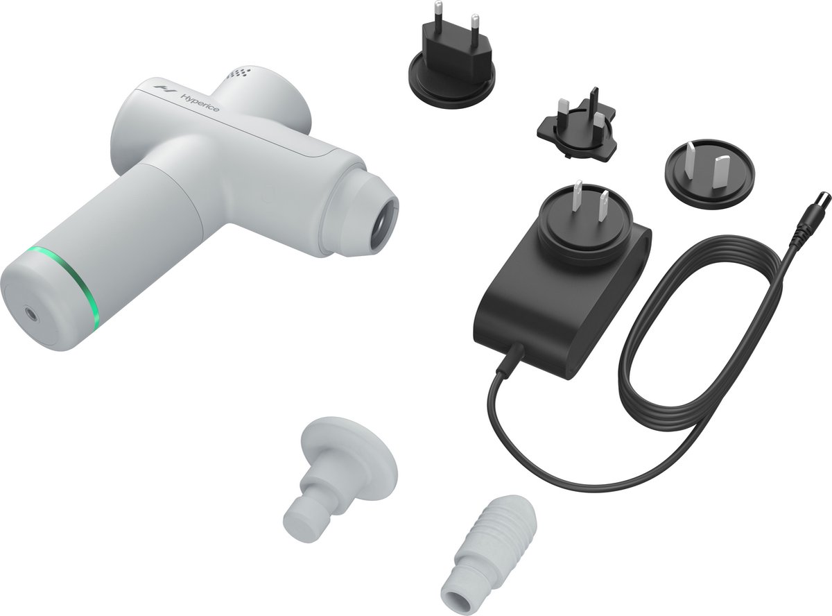 Afbeelding 2 van Hyperice Hypervolt GO 2 Massage gun - Massage Pistool - Massage Apparaat - Arctic Grey