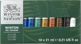Winsor & Newton Winton Set de tubes de couleur à l'huile 10 x 21 ml