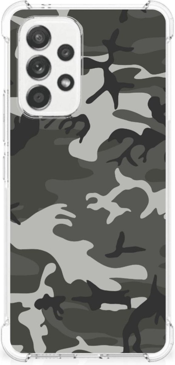 Samsung Galaxy A53 5G Doorzichtige Silicone Hoesje Army Light