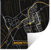 Stickers muraux - Plan de la ville - Montfoort - Or - Carte - Carte - 120x120 cm - Feuille adhésive XXL
