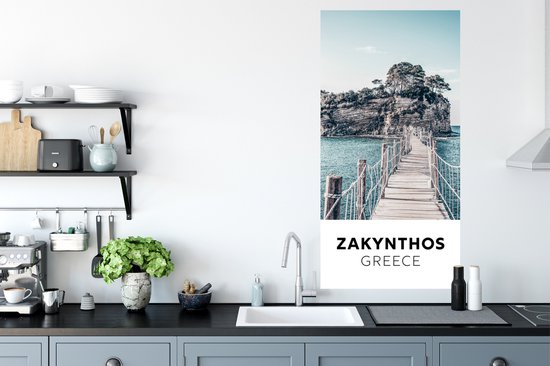 Stickers Stickers muraux - Zakynthos - Grèce - Pont - 60x120 cm - Feuille adhésive