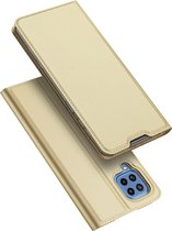 Dux Ducis - Telefoonhoesje geschikt voor Samsung Galaxy M33 - Skin Pro Book Case - Goud