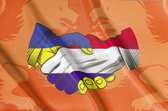 Oekraïne & Nederlandse vlag in één | Oekraïnse vlag in combinatie met de Nederlandse vlag! Oranje 150x 100 cm | #2