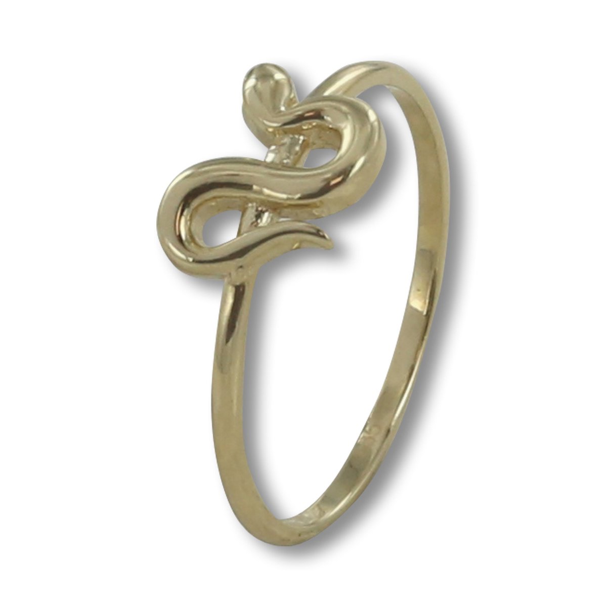 Silventi 9NBSAM-G200500 Gouden Ring - Dames - Slang - 8,4 x 9,2 mm - Maat 54 - 14 Karaat - Goud