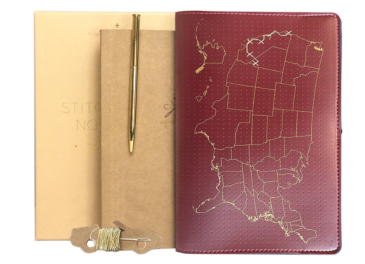 Chasing Threads Stitch Travel Notebook USA Edition