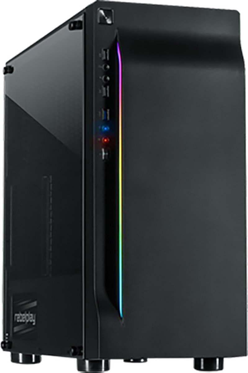 REBELPLAY Game PC - Core i9 - RTX 3060 - 16GB RAM - 500GB M.2 SSD - RGB - WiFi - Bluetooth (RP-372827)