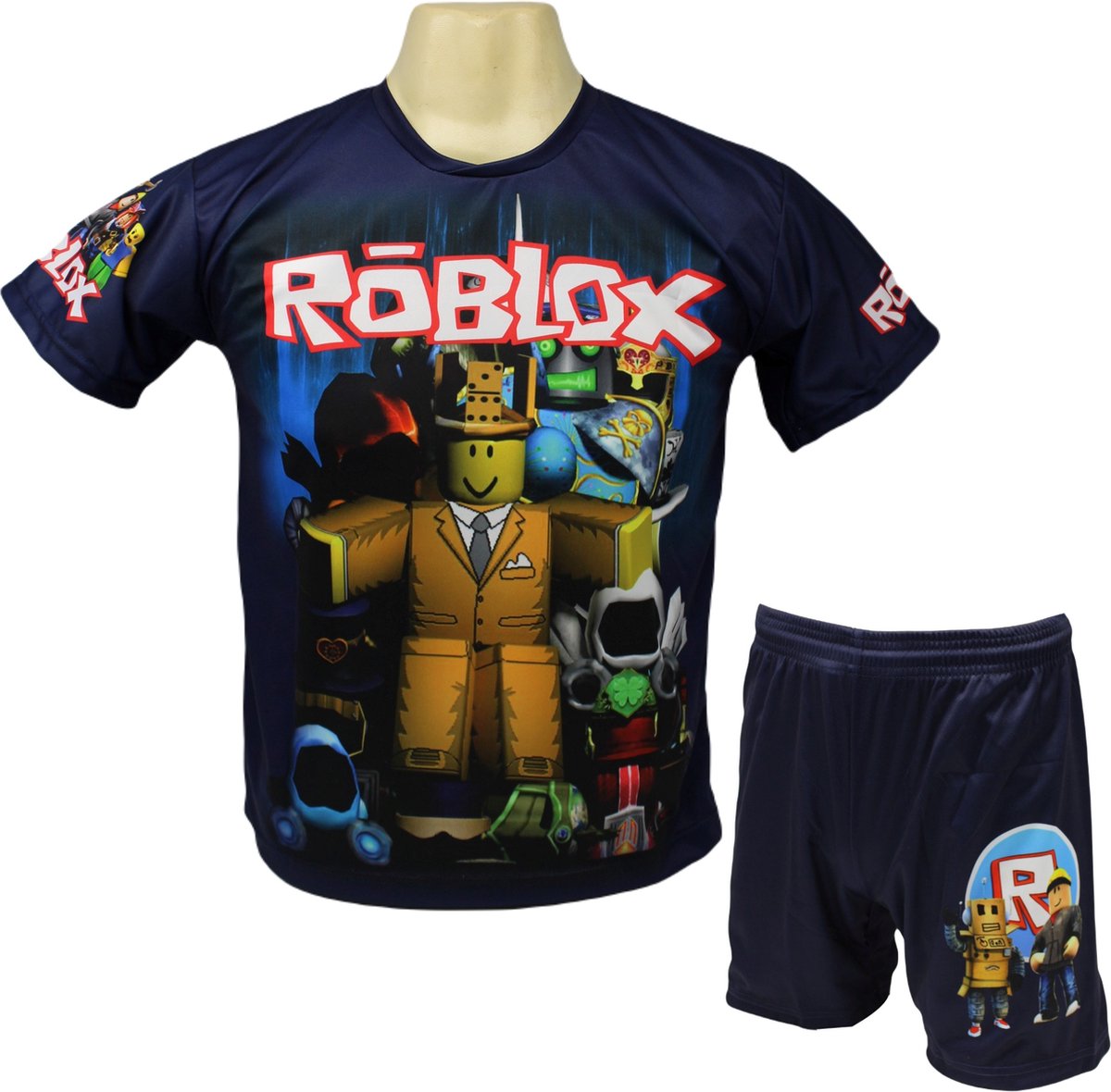 Roblox Shirt en Broekje - Roblox Kleding Tenue - Kinder tot Volwassen maten - Maat 116