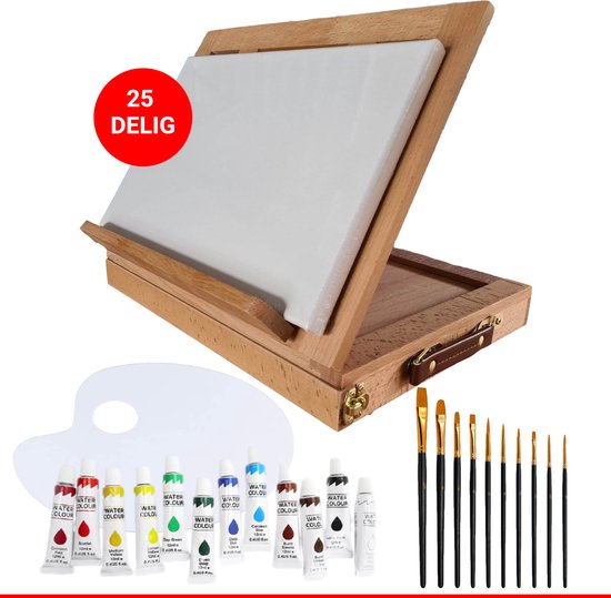 Chevalet modèle de table - Toile Peinture toile - Ajustable - Chevalet de  table -... | bol.com