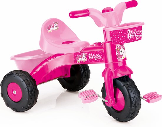 Tricycle avec barre de poussée - Draisienne rose - Draisienne 2