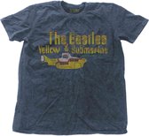 The Beatles Heren Tshirt -2XL- Yellow Submarine Nothing Is Real Blauw
