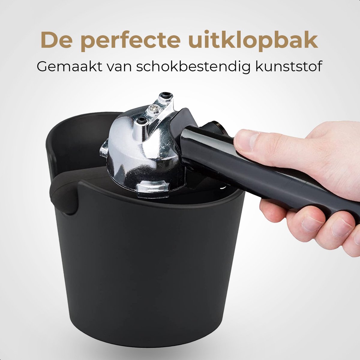 Dayshake Uitklopbak Koffie - Knockbox - Afklopbak - Uitkloplade - Barista - Espresso - Koffiemachine - Accessoires - Accesoires — afbeelding 5