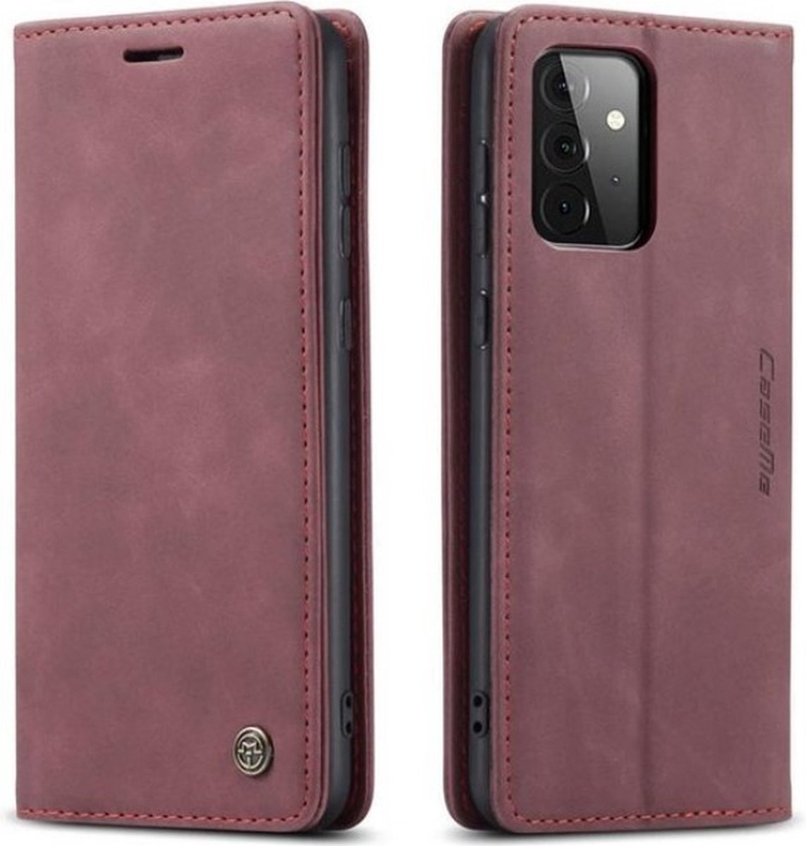 Samsung Galaxy A72 5G - CaseMe hoesje met pasjeshouder - Bookcase - PAARS