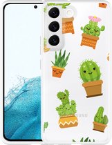 Galaxy S22 Hoesje Happy Cactus - Designed by Cazy