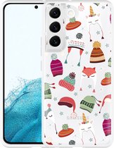 Galaxy S22 Hoesje Winter Hats - Designed by Cazy