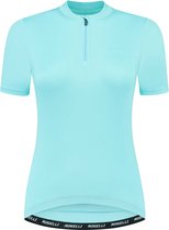 Rogelli Core Fietsshirt Dames - Korte Mouwen - Wielrenshirt - Lichtblauw -Maat S