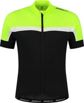 Rogelli Course Fietsshirt - Korte Mouwen - Heren - Zwart, Fluor, Wit - Maat 3XL