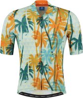 Rogelli Hawaii Fietsshirt Heren Mint/Oranje - Maat XL