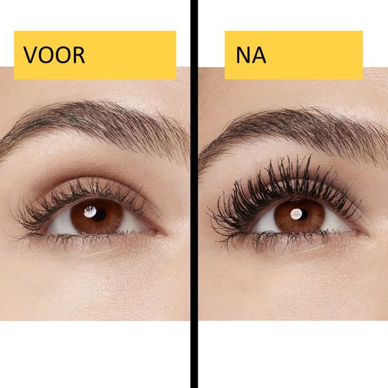 Maybelline New York - Volum' Express Colossal Waterproof Mascara - Glam Black - Volume Mascara Verrijkt met Collageen voor Direct Kolossaal Volume - 10,7 ml