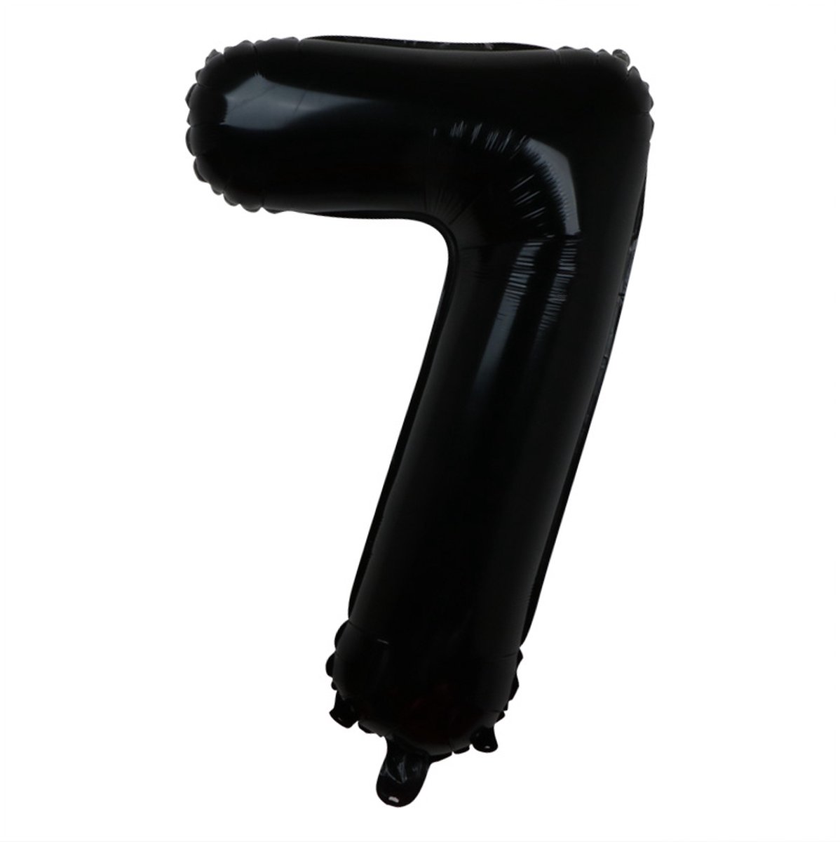 Folieballon / Cijferballon Zwart XL - getal 7 - 82cm
