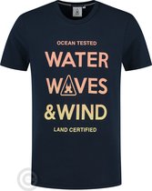 Gaastra heren T-shirt "Water, Waves & Wind", donkerblauw (L)