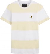 Lyle & Scott - Heren Tee SS Wide Stripe T-Shirt - Wit - Maat M