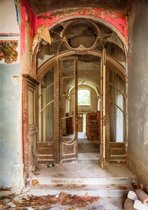 80 x 120 cm - Glasschilderij - verlaten gebouw - klooster - schilderij fotokunst - foto print op glas