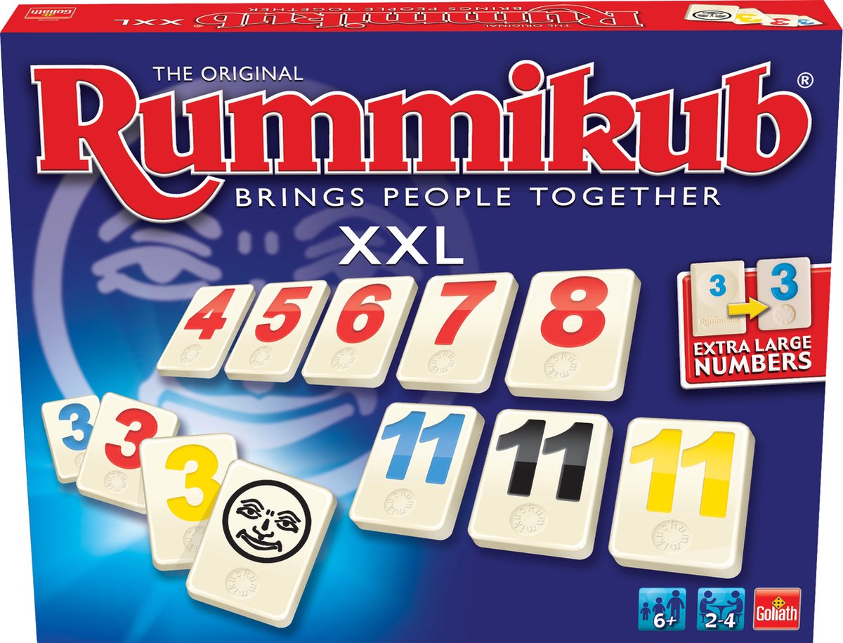 seksueel Amfibisch Aanpassingsvermogen Rummikub The Original XXL - Bordspel - Gezelschapsspel | Games | bol.com