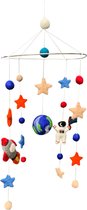 Baby mobiel - Astronaut mobiel - Box  mobiel - Ruimtevaart - Raket - Sterren -Kraamcadeau - Sterrenhemel - Babymobiel voor Jongens - Space - Ruimte - Mobiel voor Baby's - Kinderkamer/ Babykam