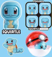 Pokemon Squirtle - Pokemonbal- Pokemon actiefiguur - Met verschillende gezichtsuitdrukkingen - Squirtle - Bulbasaur - Charmander- Pikachu - Snorlax - Actiefiguur -