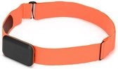 Vervangende borstband voor hartslagmeter – oranje – geschikt voor Polar H1 H7 H10, Garmin ANT HRM, Wahoo Tick, 4iiii Viiiiva