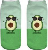 Avocado-Zonnebril-Grappig-Groen-Onesize-Unisex-Socks-Happy-Happy Socks-Sokken