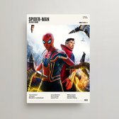 Marvel Poster - Spiderman No Way Home Poster - Minimalist Filmposter A3 - Spiderman Poster - Avengers Movie Poster - MCU Marvel Merchandise - Tom Holland Poster - Vintage Posters -