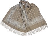 Jessidress® Sjaal Dame Sjaals Elegante Dames Wintersjaal Omslagdoek 190 x 70 cm - Bruin