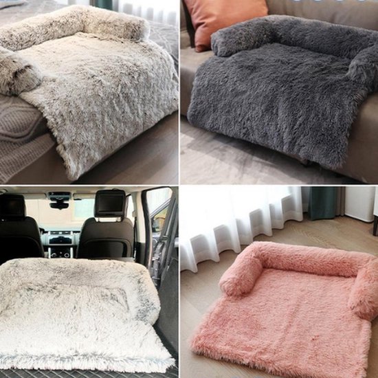 Huisdierbed Deken, Warm Hondenkussen, Kattendeken, Hondenmat Bank Huisdier Bankdeken Bankkussen Voor Honden Bed Hondenbed Kleine Middelgrote Huisdieren 105x94x15cm Donkergrijs 652522777