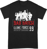 Clone Force 99 - T-Shirt Zwart - Maat XL