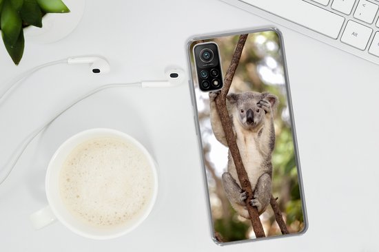 Convient pour coque Xiaomi Mi 10T 5G - Koala - Branches - Animal - Enfants - Garçons - Meiden - Coque de téléphone en Siliconen