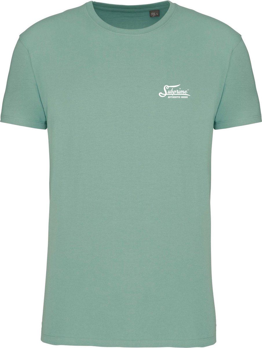 Subprime - Heren Tee SS Small Logo Shirt - Groen - Maat L